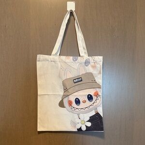 NWOT Labubu Canvas Tote Bag
